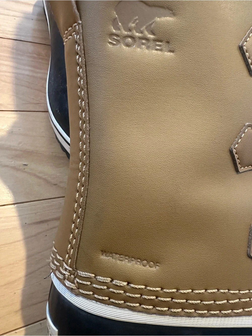 Sorel Kids Waterproof Brown and Black Snow Boots with Fleece Collar